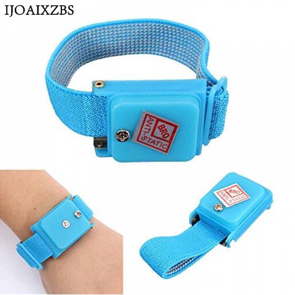 Anti Static Bracelet Electrostatic Cordless Wireless Adjustable ESD Discharge Cable Wrist Band Strap Hand With Spare Wristband