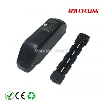 Free shipping jumbo shark polly-2 down tube ebike battery case DP-6 70 Pcs 18650 cells ebike battery case for fat tire bike