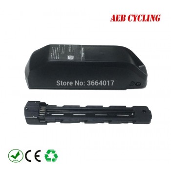 Free shipping jumbo shark polly-2 down tube ebike battery case DP-6 70 Pcs 18650 cells ebike battery case for fat tire bike