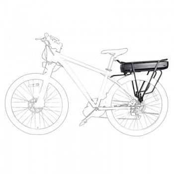 Electric Bicycle 48V 17.5Ah Rear Rack Battery Pack For Big Capacity eBike Cell Luggage Rack US/EU/AU/UK E Bike Charger