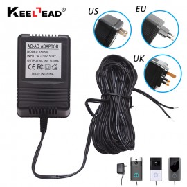 US UK EU Plug 18V AC Transformer Charger for Wifi Wireless Doorbell Camera Power Adapter IP Video Intercom Ring 110V-240V