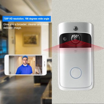 720P Home Security Smart WiFi Video Intercom Doorbell Wireless IR Night Vision Camera Doorbell