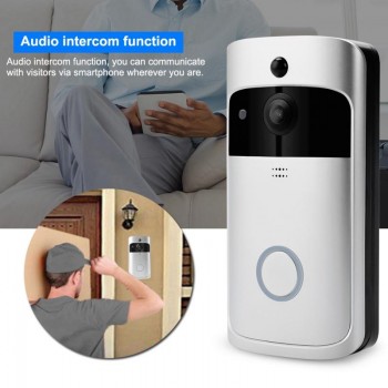 720P Home Security Smart WiFi Video Intercom Doorbell Wireless IR Night Vision Camera Doorbell