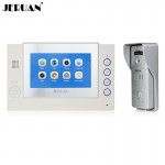 JERUAN Home safety 7`` LCD Color Touch Screen video door phone Record intercom system Metal shell HD MiNi Camera FREE SHIPPING
