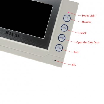 JERUAN Home safety 7`` LCD Color Touch Screen video door phone Record intercom system Metal shell HD MiNi Camera FREE SHIPPING