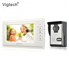 Vigtech 7 inch LCD Color Video door phone Intercom System Weatherproof Night Vision Camera Home Security FREE SHIPPING