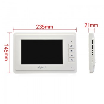 Vigtech 7 inch LCD Color Video door phone Intercom System Weatherproof Night Vision Camera Home Security FREE SHIPPING