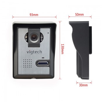 Vigtech 7 inch LCD Color Video door phone Intercom System Weatherproof Night Vision Camera Home Security FREE SHIPPING