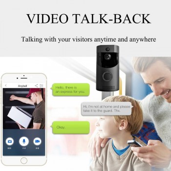 Waterproof Battery Wireless Video Door Phone Doorbell  with Speaker phone Intercom System 720P Night Vision PIR Camera Doorphone