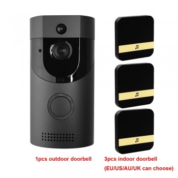 Waterproof Battery Wireless Video Door Phone Doorbell  with Speaker phone Intercom System 720P Night Vision PIR Camera Doorphone