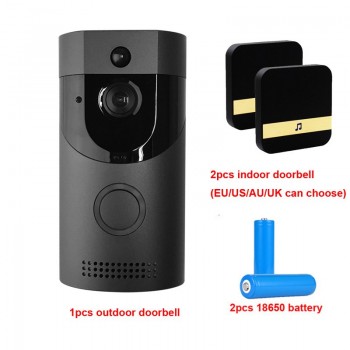 Waterproof Battery Wireless Video Door Phone Doorbell  with Speaker phone Intercom System 720P Night Vision PIR Camera Doorphone