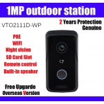 1MP Villa Outdoor Station Wi-Fi VTO2111D-WP POE Night vision Voice indication Video Intercom Doorbell Without Logo