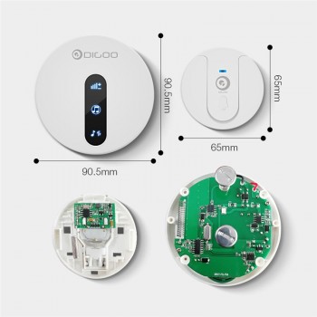 DIGOO DG-SD10 SD10 Transmitter Self-powered Waterproof Doorbell EU/US/UK Plug Sliding Button 58 Melodies DoorBell