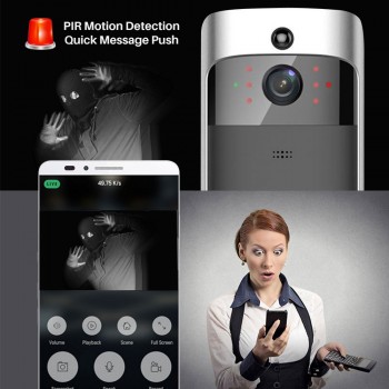 Video Doorbell WiFi Video Intercom Phone Door Bell WIFI Doorbell Camera For Apartments IR Alarm Wireless Home Security IP Camera