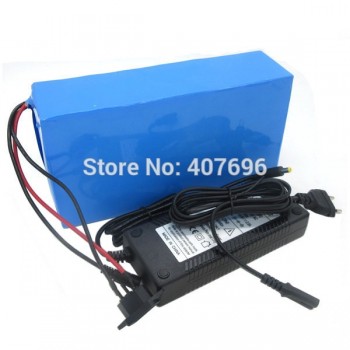 Rechargeable 500W 48V 15AH battery pack 750W 48 V 15AH ebike e scooter Lithium ion battery 20A BMS 2A Charger Free customs fee