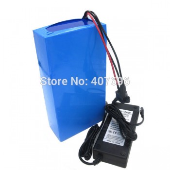 Rechargeable 500W 48V 15AH battery pack 750W 48 V 15AH ebike e scooter Lithium ion battery 20A BMS 2A Charger Free customs fee