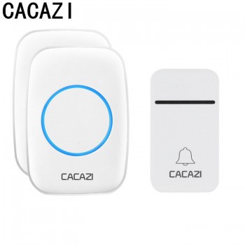 Self-Powered Wireless Doorbell Waterproof Smart No Battery 200M Remote LED Home Calling Bell 38 Rings 3 Volume EU Plug deurbel