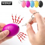 KERUI Self Defense Alarm 120dB Egg Shape Girl Women Security Protect Alert Personal Safety Scream Loud Keychain Emergency Alarm