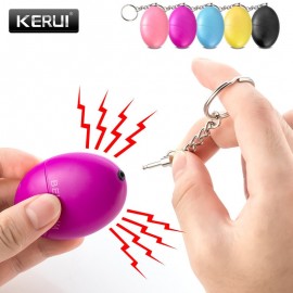KERUI Self Defense Alarm 120dB Egg Shape Girl Women Security Protect Alert Personal Safety Scream Loud Keychain Emergency Alarm