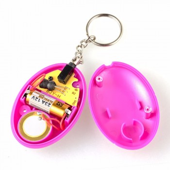 Personal Alarm Protection Egg Shape Women Elderly Safety Self Defense Alarm 120dB Loud Anti-Attack Security Keychain Alarm