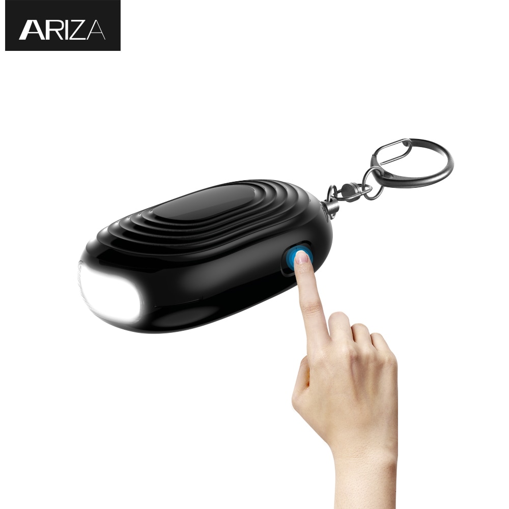 2018 new designed mini LED light personal alarm keychian for women girls kids elderly personal security keychain alarm