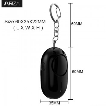 2018 new designed mini LED light personal alarm keychian for women girls kids elderly personal security keychain alarm