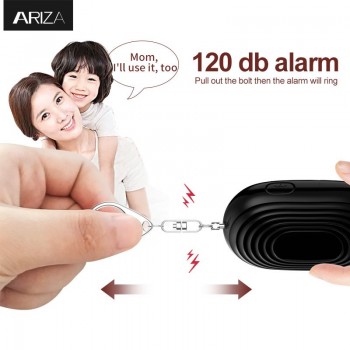 2018 new designed mini LED light personal alarm keychian for women girls kids elderly personal security keychain alarm