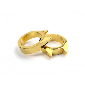 100PCS Women Men Safety Survival Ring Tool EDC Self Defence Stainless Steel Ring Finger Defense Ring Tool Defense Stinger