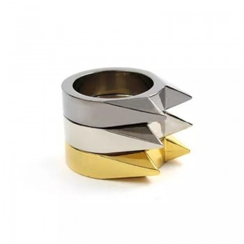 100PCS Women Men Safety Survival Ring Tool EDC Self Defence Stainless Steel Ring Finger Defense Ring Tool Defense Stinger