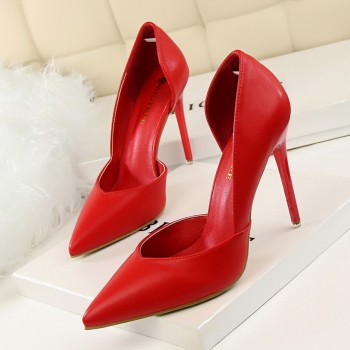 BIGTREE New Women Pumps Fashion High Heels Shoes Women Black Pink Yellow Shoes Women Bridal Wedding Shoes Women Shoes Size 35-40