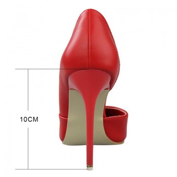 BIGTREE New Women Pumps Fashion High Heels Shoes Women Black Pink Yellow Shoes Women Bridal Wedding Shoes Women Shoes Size 35-40