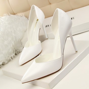 BIGTREE New Women Pumps Fashion High Heels Shoes Women Black Pink Yellow Shoes Women Bridal Wedding Shoes Women Shoes Size 35-40
