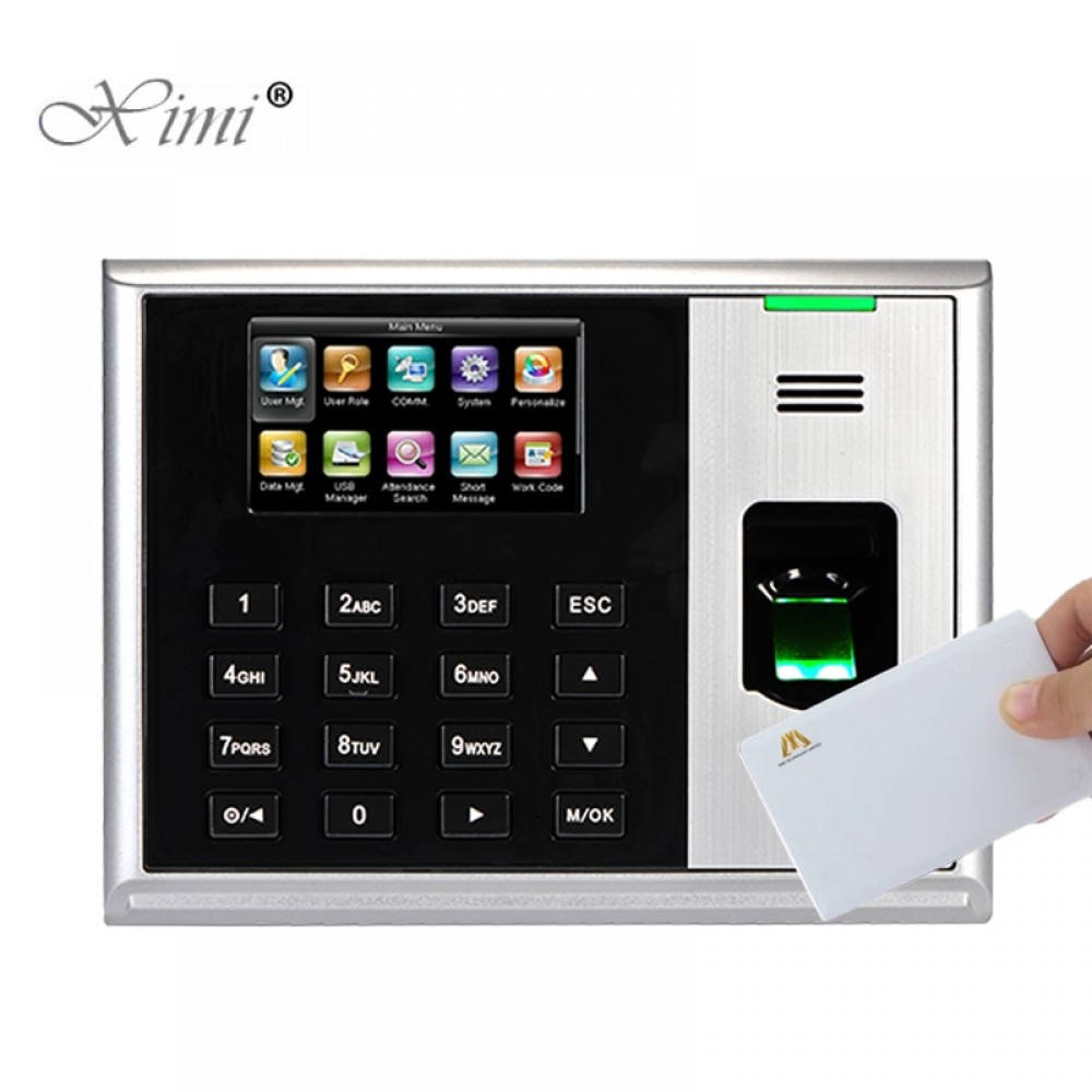 ZKteco S30 TCP/IP Biometric Fingerprint Time Attendance With 13.56MHZ MF IC Card Reader Fingerprint Time Recording Time Clock