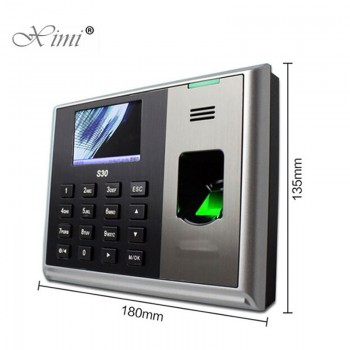 ZKteco S30 TCP/IP Biometric Fingerprint Time Attendance With 13.56MHZ MF IC Card Reader Fingerprint Time Recording Time Clock
