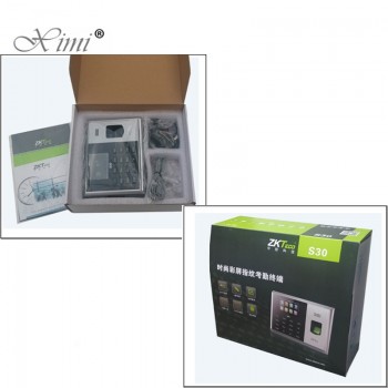 ZKteco S30 TCP/IP Biometric Fingerprint Time Attendance With 13.56MHZ MF IC Card Reader Fingerprint Time Recording Time Clock