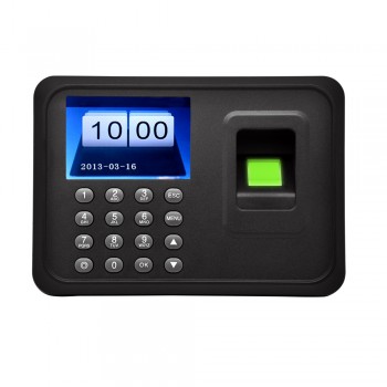 2.4 TFT LCD Display USB Biometric Fingerprint Attendance Machine DC 5V/1A Time Clock Recorder Employee Checking-in Reader A6
