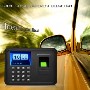 2.4 TFT LCD Display USB Biometric Fingerprint Attendance Machine DC 5V/1A Time Clock Recorder Employee Checking-in Reader A6