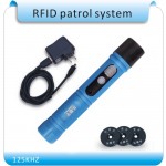 125KHZ Waterproof IP67 Rugger RFID Guard Tour Patrol System, Security Patrol Wand,Guard Tour Device with LED light +10 tags