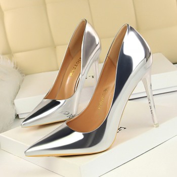 Patent Leather Thin Heels Office Women Shoes New Arrival Pumps Fashion High Heels Shoes Womens Pointed Toe Sexy Shoes Shallow