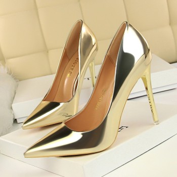 Patent Leather Thin Heels Office Women Shoes New Arrival Pumps Fashion High Heels Shoes Womens Pointed Toe Sexy Shoes Shallow