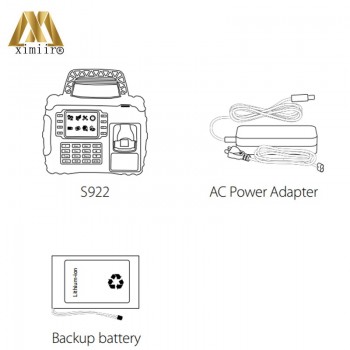 Standalone Waterproof S922 TCP/IP Built-in Battery 126KHz RFID Card Fingerprint Time Attendance With GPRS Function