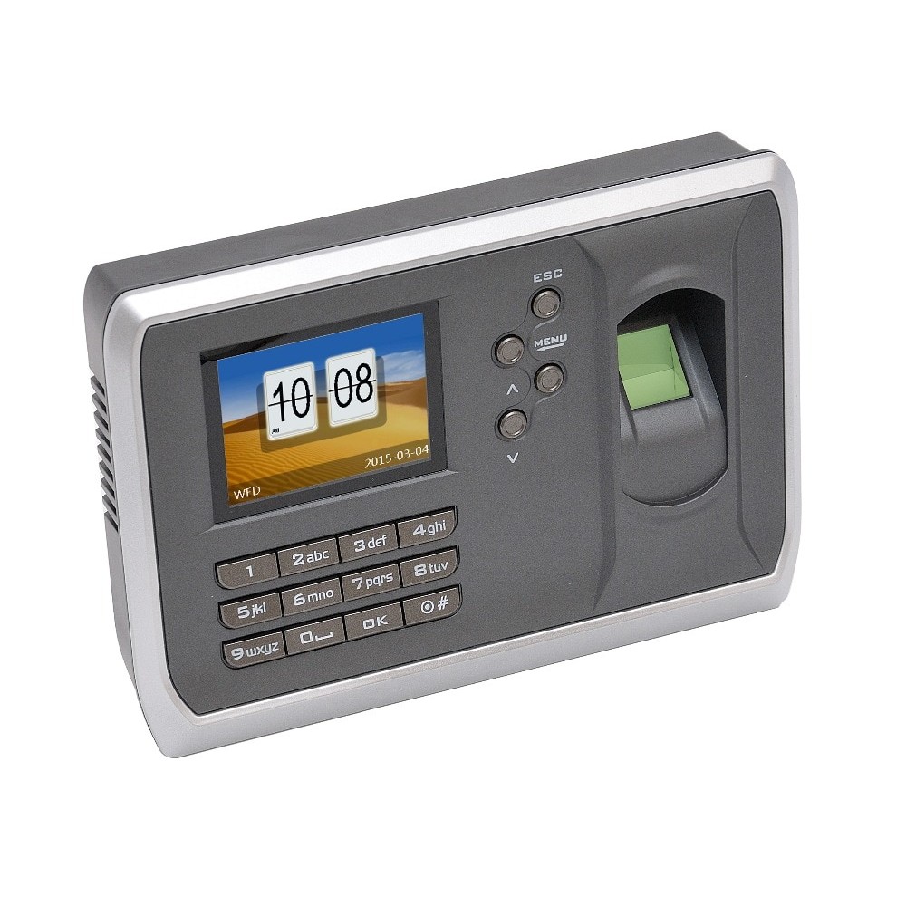 Factory OEM ODM Biometric 2000  User Fingerprint Time Attendance with TCP/IP Option for Access Control Backup battery