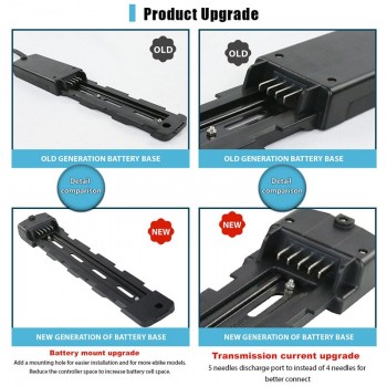 2019 Newest 52V 17.5Ah Hailong Battery 52V Ebike Shark Battery with Samsung Cell+ 40A BMS for 1000W 1200W Motors