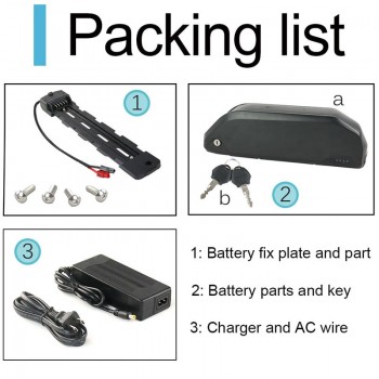 2019 Newest 52V 17.5Ah Hailong Battery 52V Ebike Shark Battery with Samsung Cell+ 40A BMS for 1000W 1200W Motors