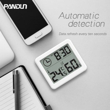 PANDUN ultra-thin simple LCD digital LCD hygrometer thermometer accurate and durable electronic energy-saving temperature and hu