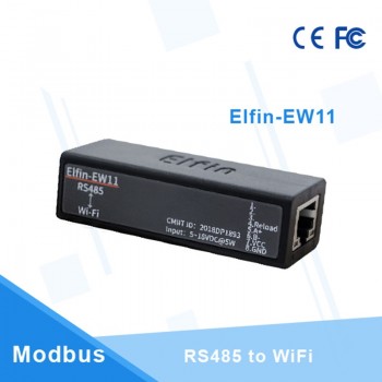 Serial port RS485 to WiFi device server module Elfin-EW11 support TCP/IP Telnet Modbus TCP Protocol data transfer via WiFi