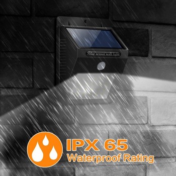 20 LED Solar Power PIR Motion Sensor Wall Light IP65 Waterproof Garden Lamp Light Light Outdoor Pathway Sense Rechargeable 3