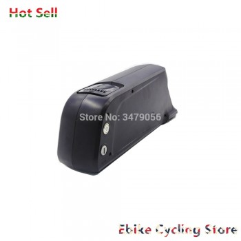 Free Shipping Rechargeable Ebike 24v 36v 48v 52V Electric bike battery dolphin type with USB for E-bike battery pack