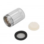 3 Color LED Light Change Faucet Shower Water Tap Temperature Sensor No Battery Water Faucet Glow Shower Left Screw