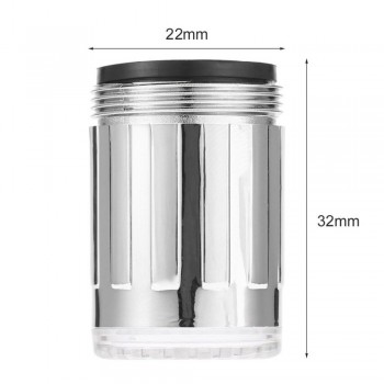 3 Color LED Light Change Faucet Shower Water Tap Temperature Sensor No Battery Water Faucet Glow Shower Left Screw